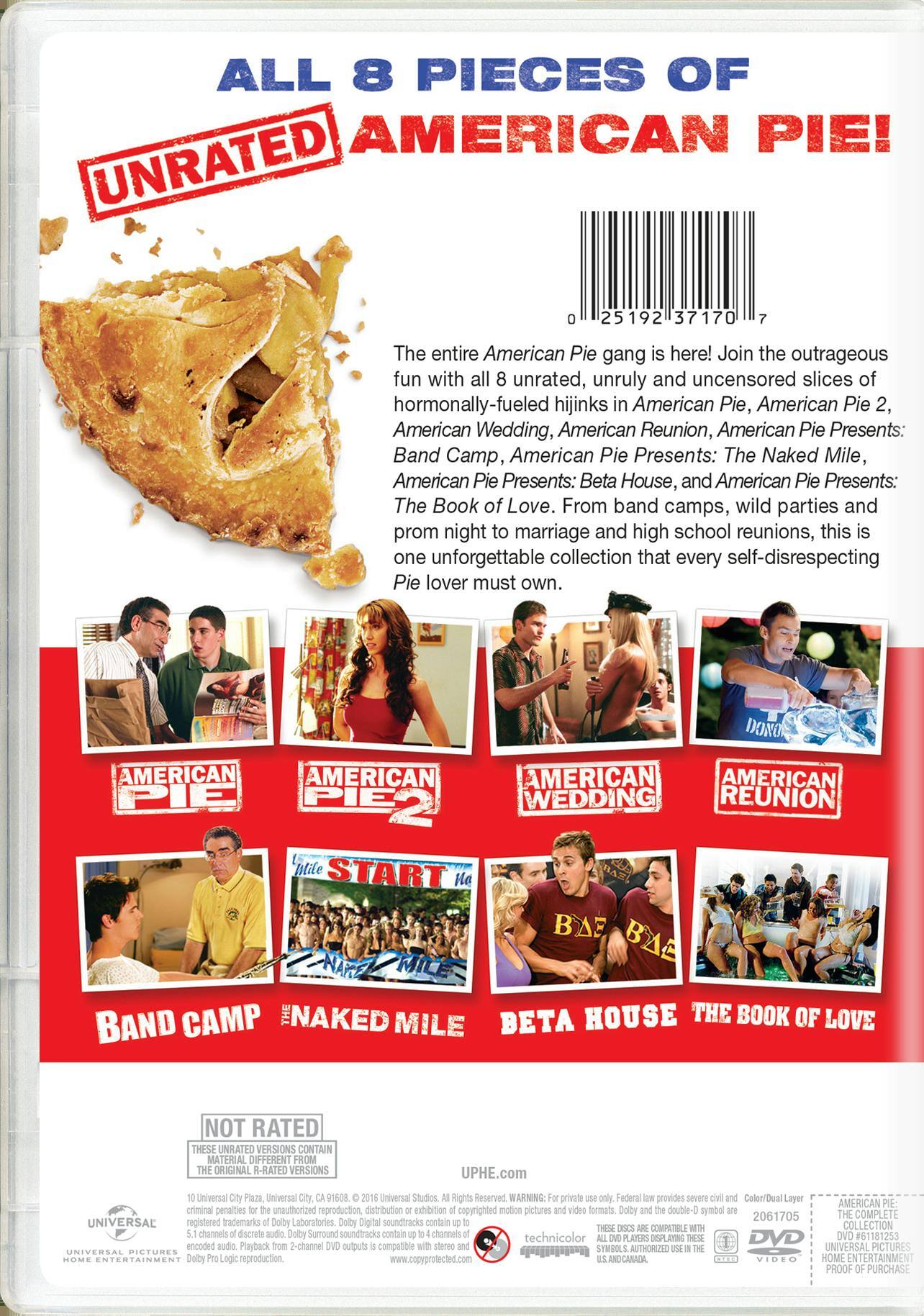 Angle. American Pie: All 8 Pieces of Pie (DVD Set) [DVD].