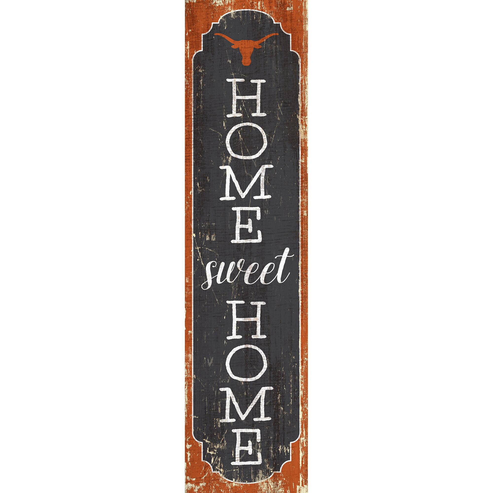 Texas Longhorns 24" Home Sweet Home Leaner Sign