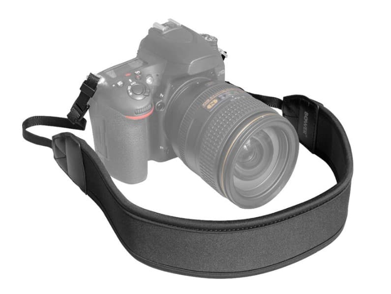 Bower - Comfort Camera Strap: Adjustable, Wide Neoprene Strap for DSLR and Mirrorless Cameras - Supports up to 33 lbs