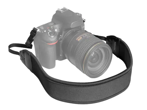 Front. Bower - Bower Comfort Camera Strap: Adjustable, Wide Neoprene Strap for DSLR and Mirrorless Cameras - Supports up to 33 lbs.