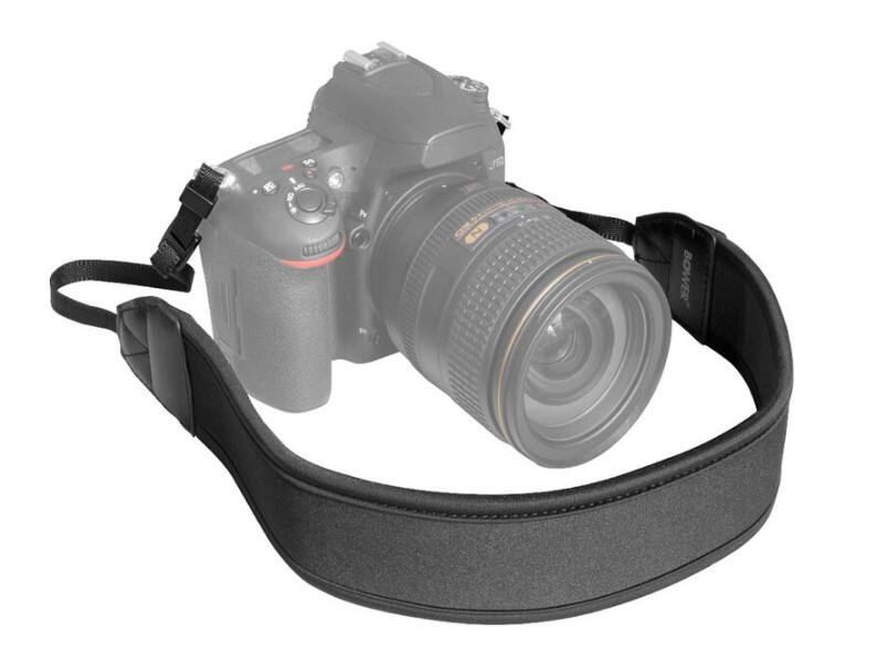 Front. Bower - Bower Comfort Camera Strap: Adjustable, Wide Neoprene Strap for DSLR and Mirrorless Cameras - Supports up to 33 lbs.