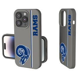 Keyscaper - NFL - Los Angeles Rams Throwback Logo iPhone Soft Touch Case - 14 - Gray