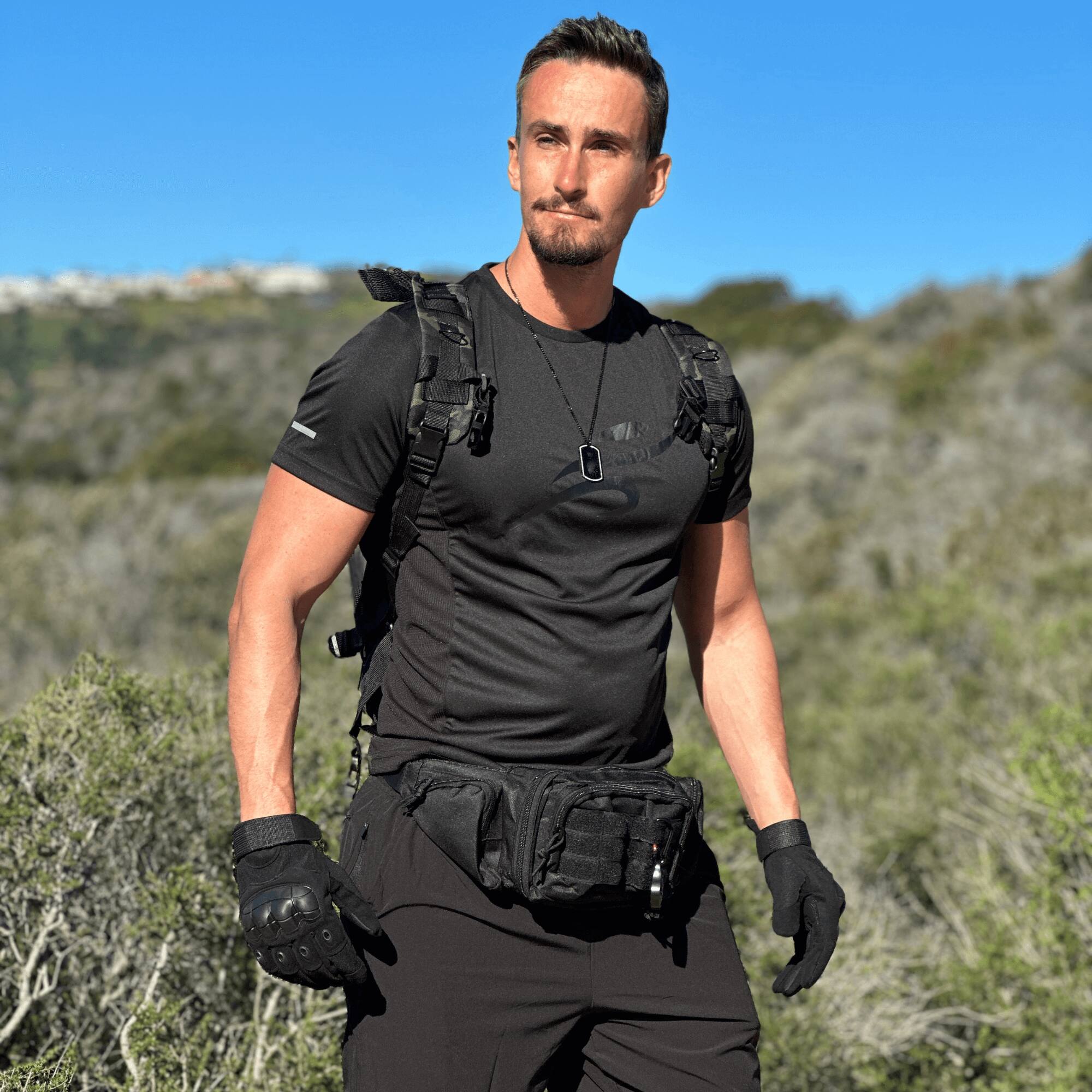 Alt View 2. JupiterGear - Tactical Military Airsoft Gloves for Outdoor Sports, Paintball, and Motorcycling with Touchscreen Fingertip Capability - Black.