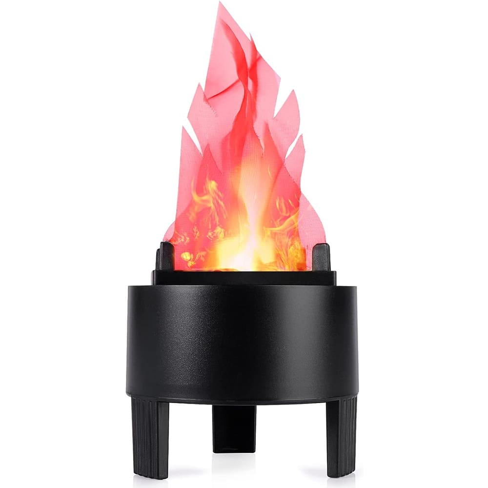 MOSZAR LLC - LED Fake Fire Flame Light, 3D Flickering, Standard Flame, US Plug for Decor