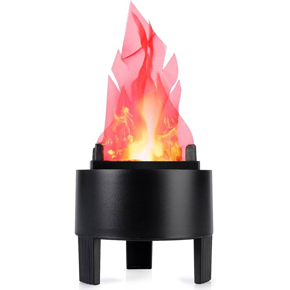 MOSZAR LLC - LED Fake Fire Flame Light, 3D Flickering, Standard Flame, US Plug for Decor