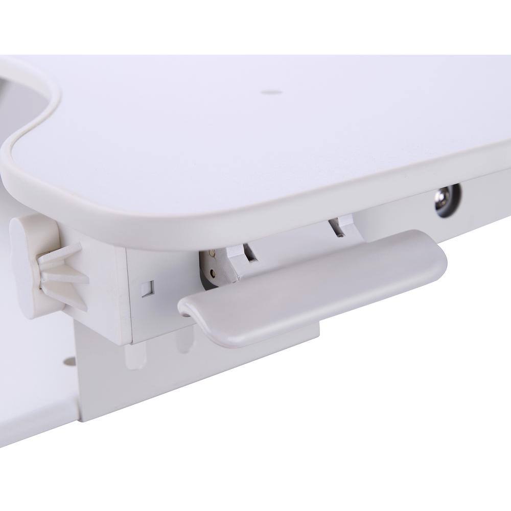 Alt View 4. Rocelco - 32" Height Adjustable Standing Desk - White.