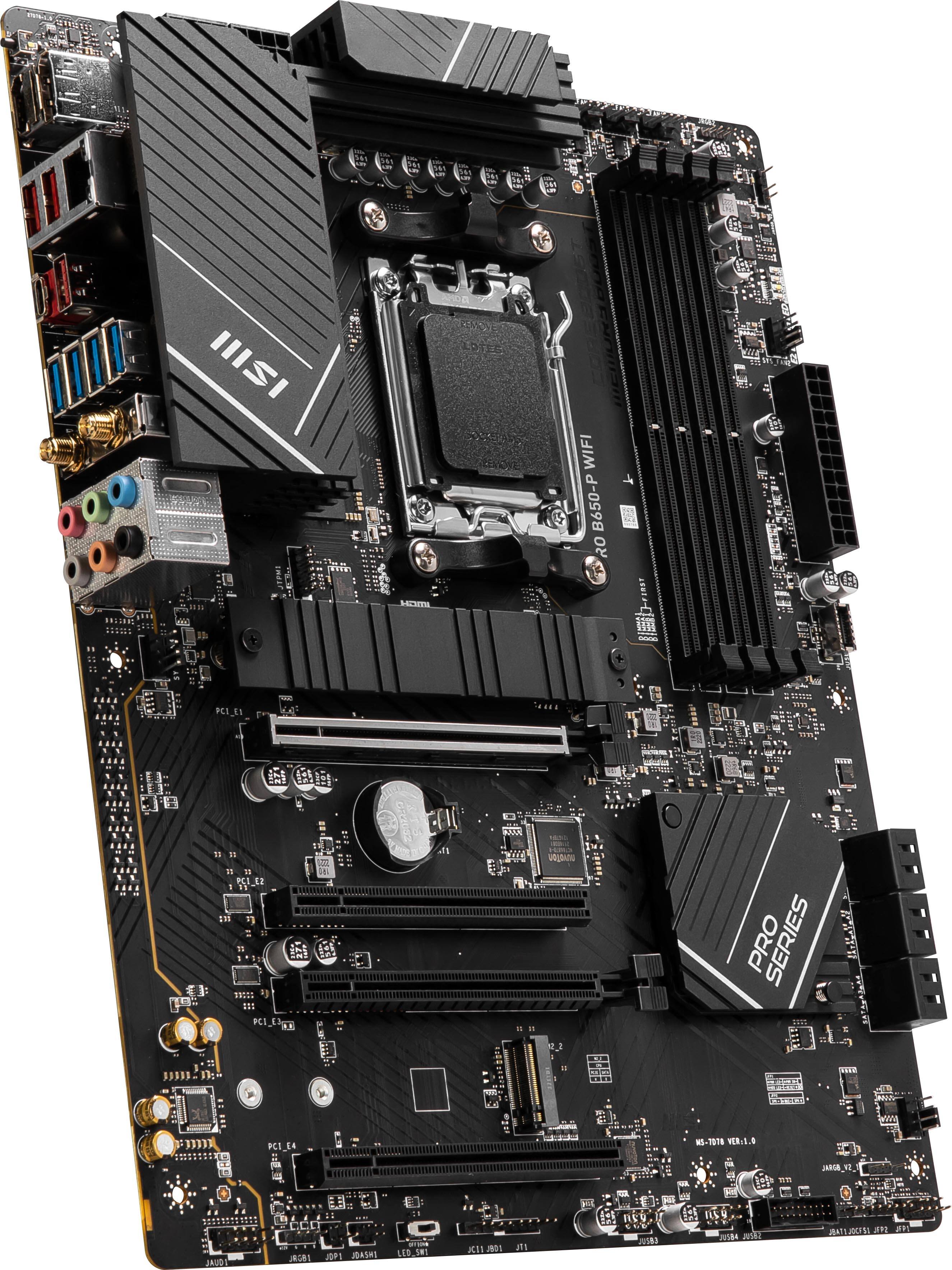 MSI PRO B650P WIFI (Socket AM5) AMD B650 ATX DDR5 WiFi 6E Motherboard