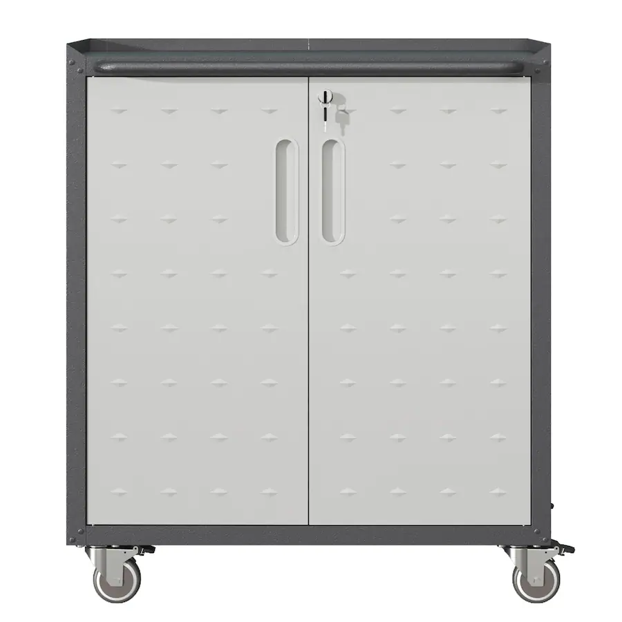 Mirfee Heavy Duty Metal Storage Cabinet on Wheels, Tool Organizer ...
