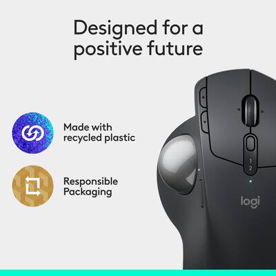 Logitech MX ERGO S PLUS Wireless Ergonomic Trackball Mouse with 6 Logitech MX ERGO S PLUS Wireless Ergonomic Trackball Mouse with 6