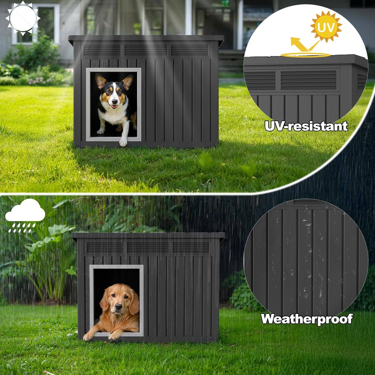 UV-resistant  
Weatherproof