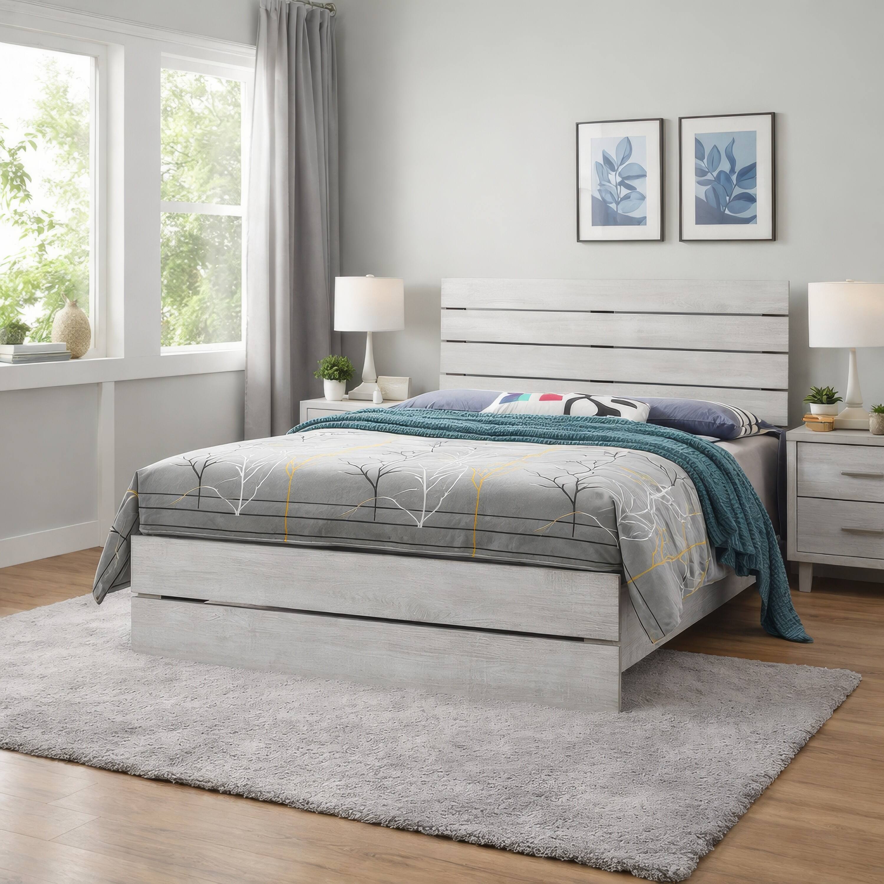 Alt View 8. Manhattan Lane - Queen Bed with Panel Headboard and Footboard - White.