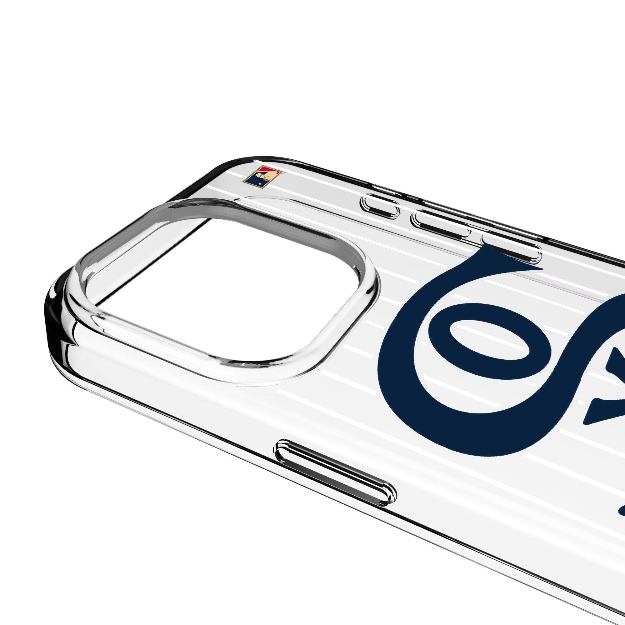 Alt View 2. Keyscaper - Chicago White Sox Cooperstown Pinstripe iPhone Clear Case - 16e - Multicolor.
