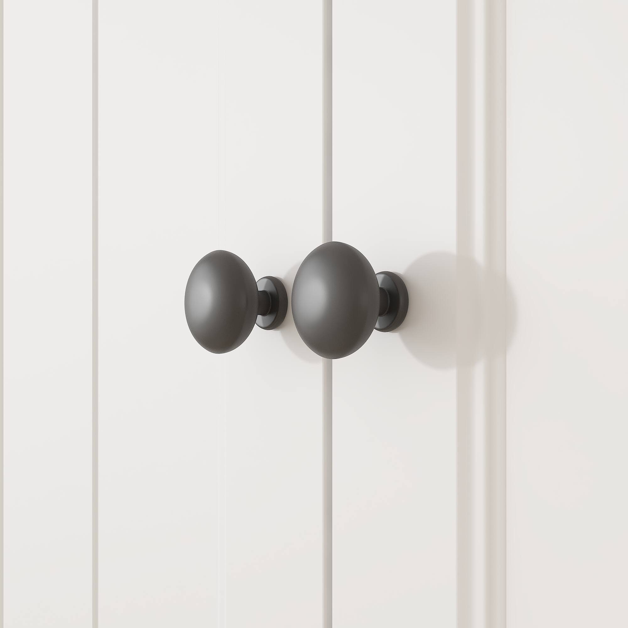 Alt View 1. FUFU & GAGA - FUFU&GAGA Freestanding Wardrobe with Textured Finish & Solid Wood Legs Armoires - Spacious Storage for Bedroom - White.