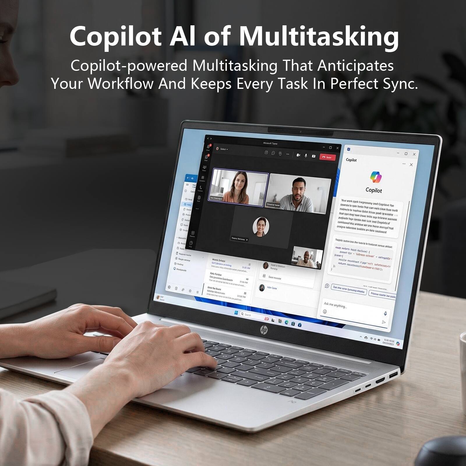 Copilot AI of Multitasking  
Copilot-powered Multitasking That Anticipates Your Workflow And Keeps Every Task In Perfect Sync.