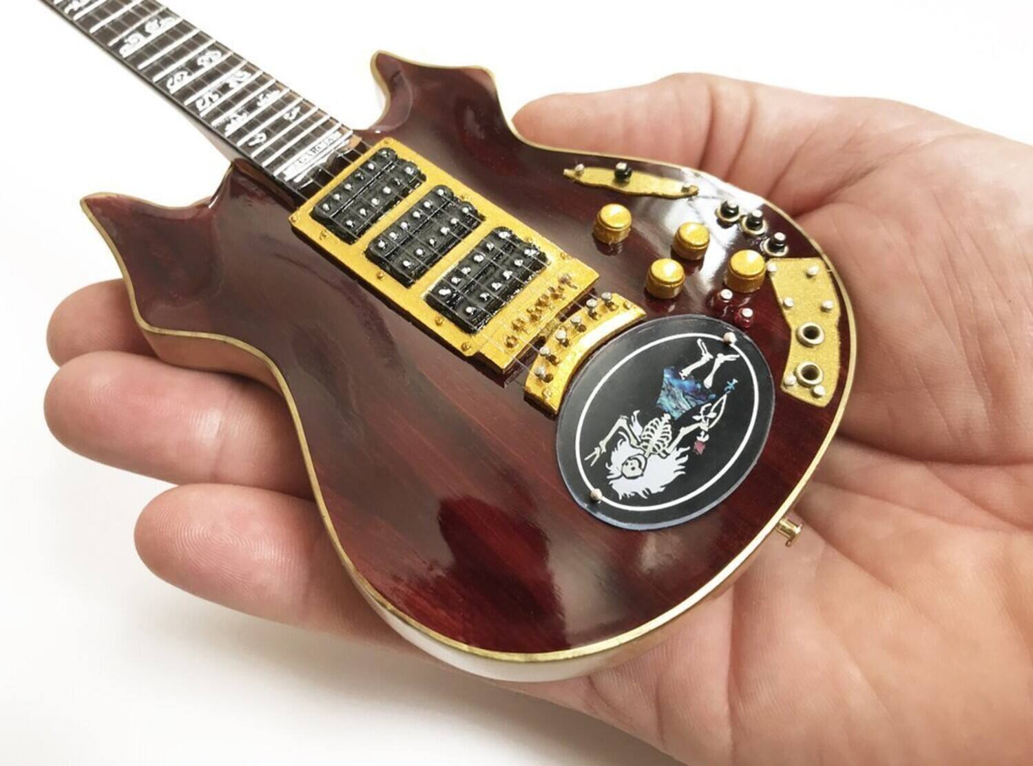 Alt View 4. Axe Heaven - Axe Heaven -Jerry Garcia - Jerry Garcia Grateful Dead Rosebud Tribute Mini Guitar Replica - Collectibles - Multicolor.