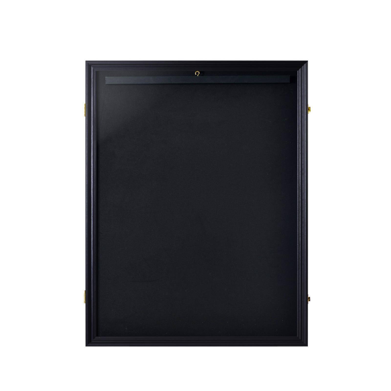 Alt View 4. Winado - Football Jersey Display Frame Case Pro UV Box Lockable with UV Protection Hanger - Black.