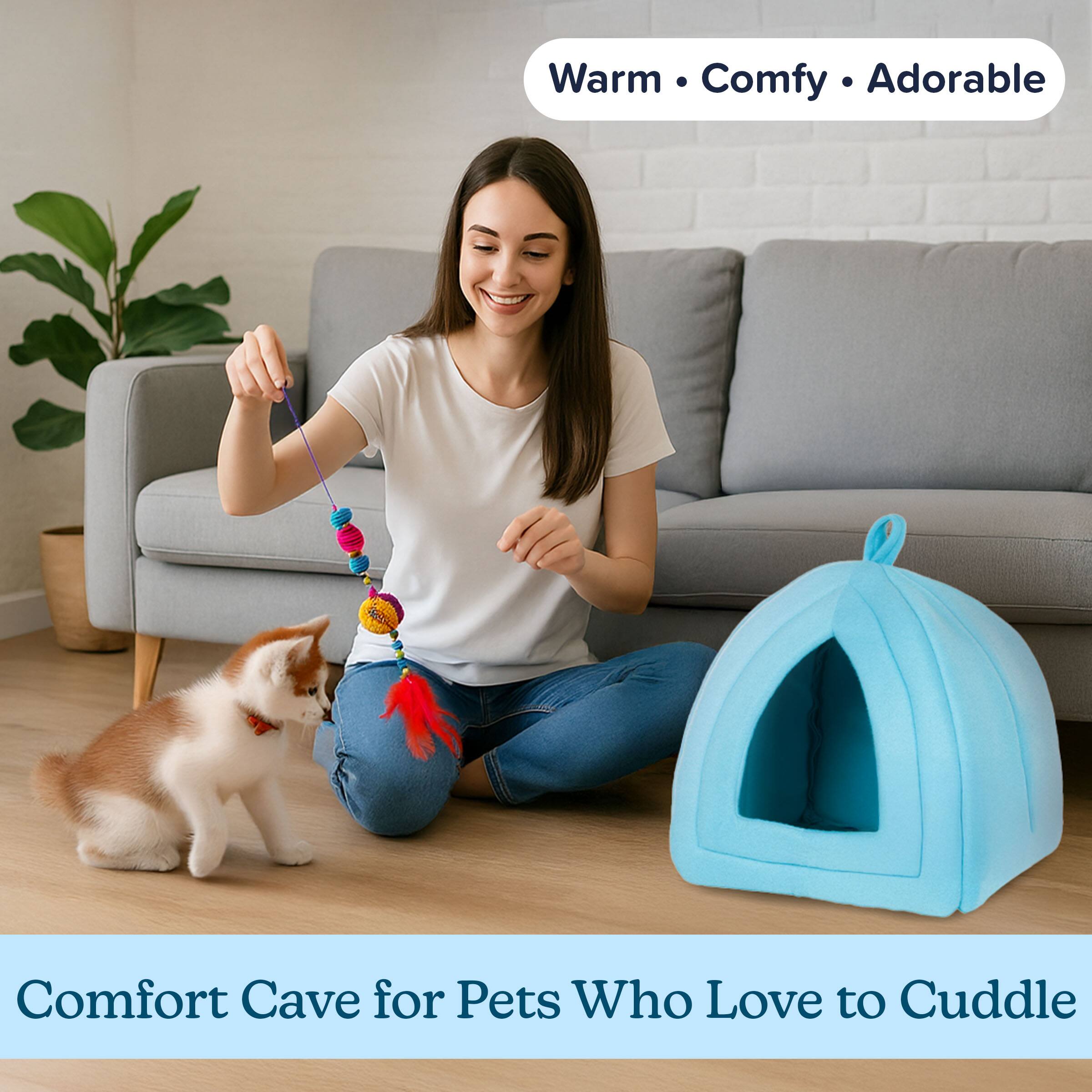 Warm • Comfy • Adorable

Comfort Cave for Pets Who Love to Cuddle