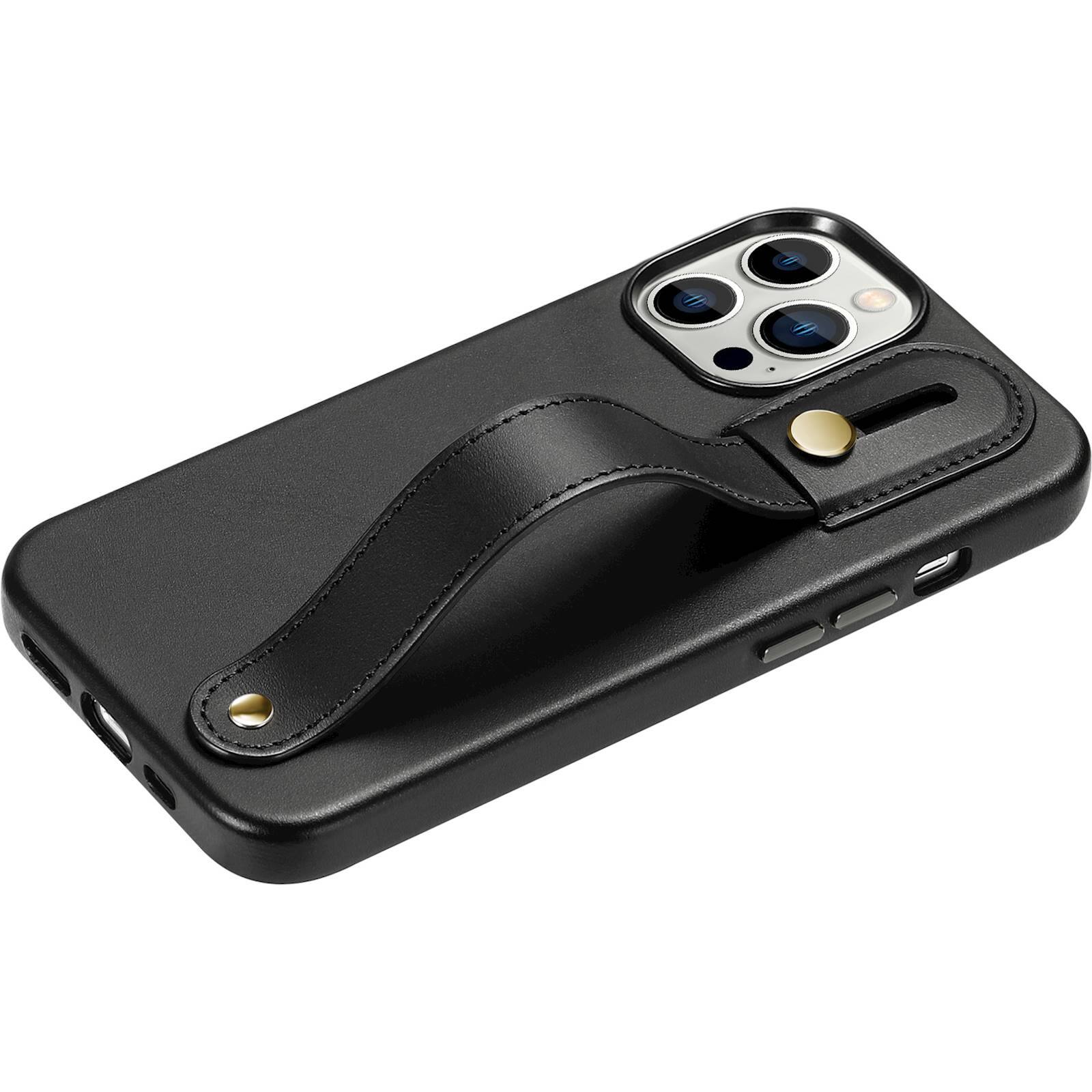 Alt View 11. SaharaCase - FingerGrip Series Case with Strap for Apple iPhone 13 Pro - Black.