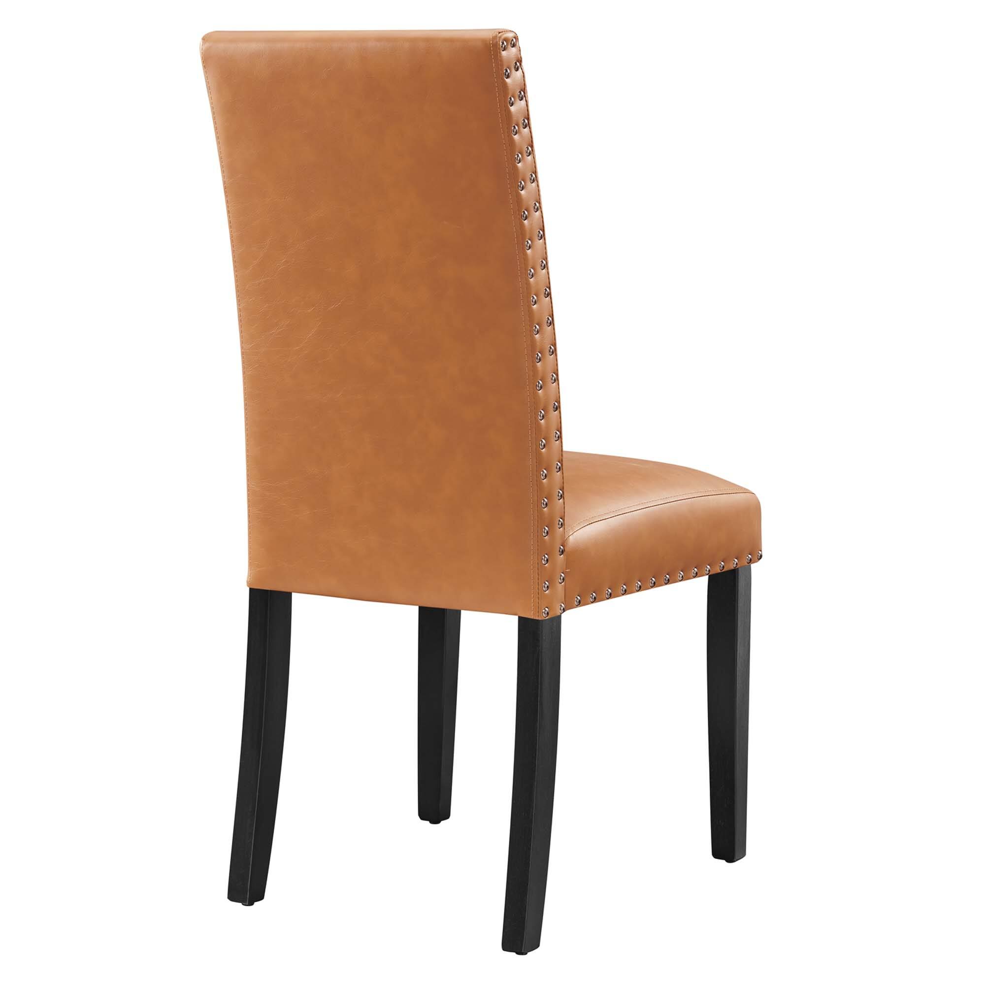 Alt View 2. Modway - Parcel Dining Faux Leather Side Chair by Modway - Tan.