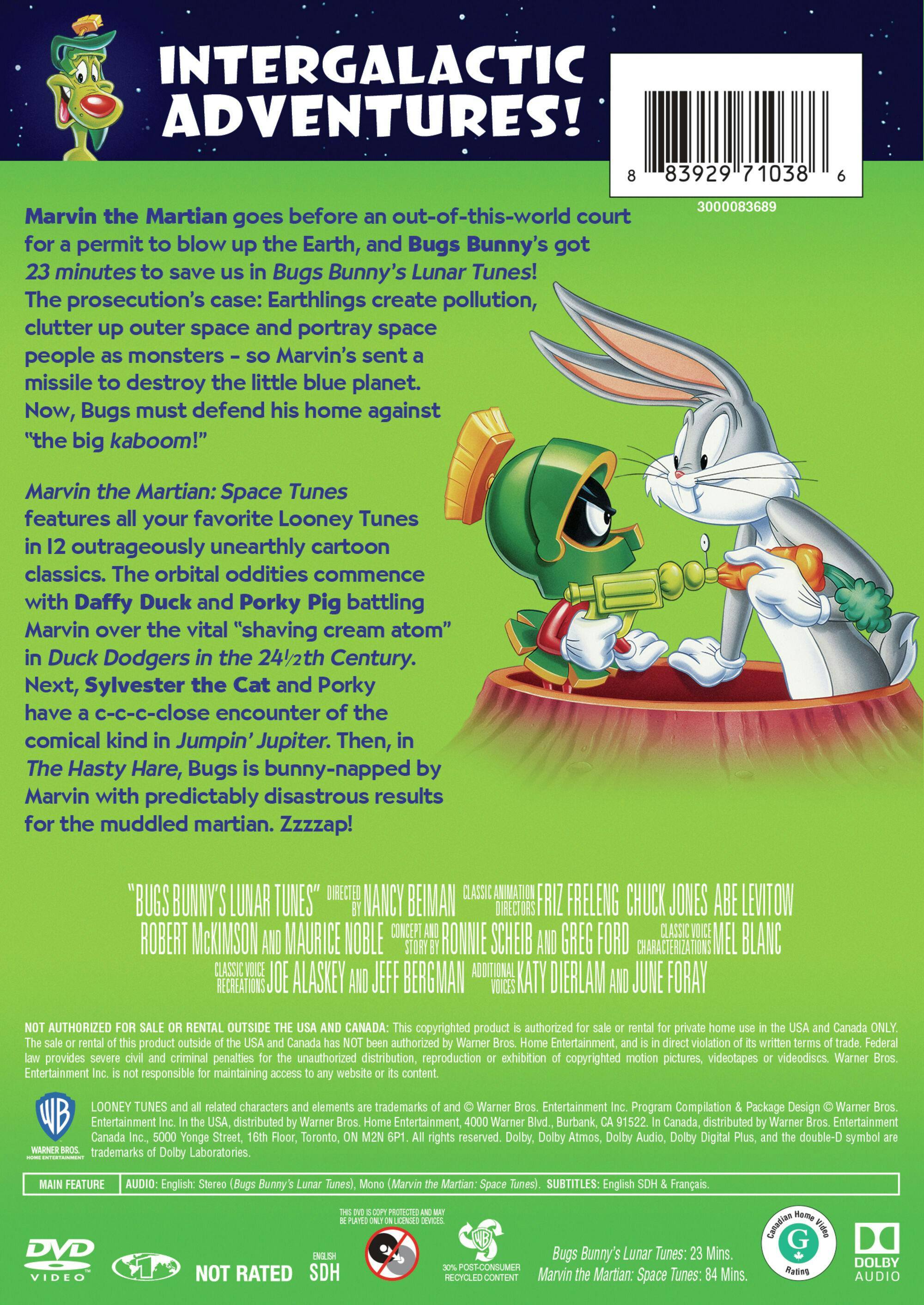 Angle. Marvin the Martian: Space Tunes/Bugs Bunny's Lunar Tunes (DVD Double Feature) [DVD].