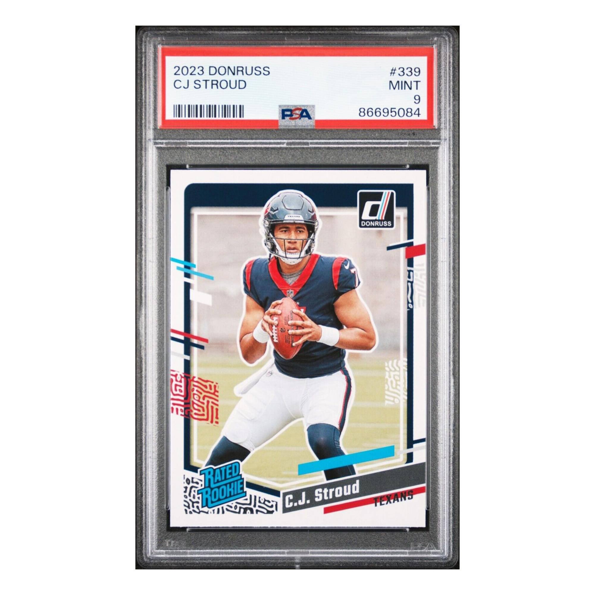 2023 Donruss CJ Stroud PSA #339 Mint 9 86695084  
Donruss Rated Rookie  
C.J. Stroud Texans