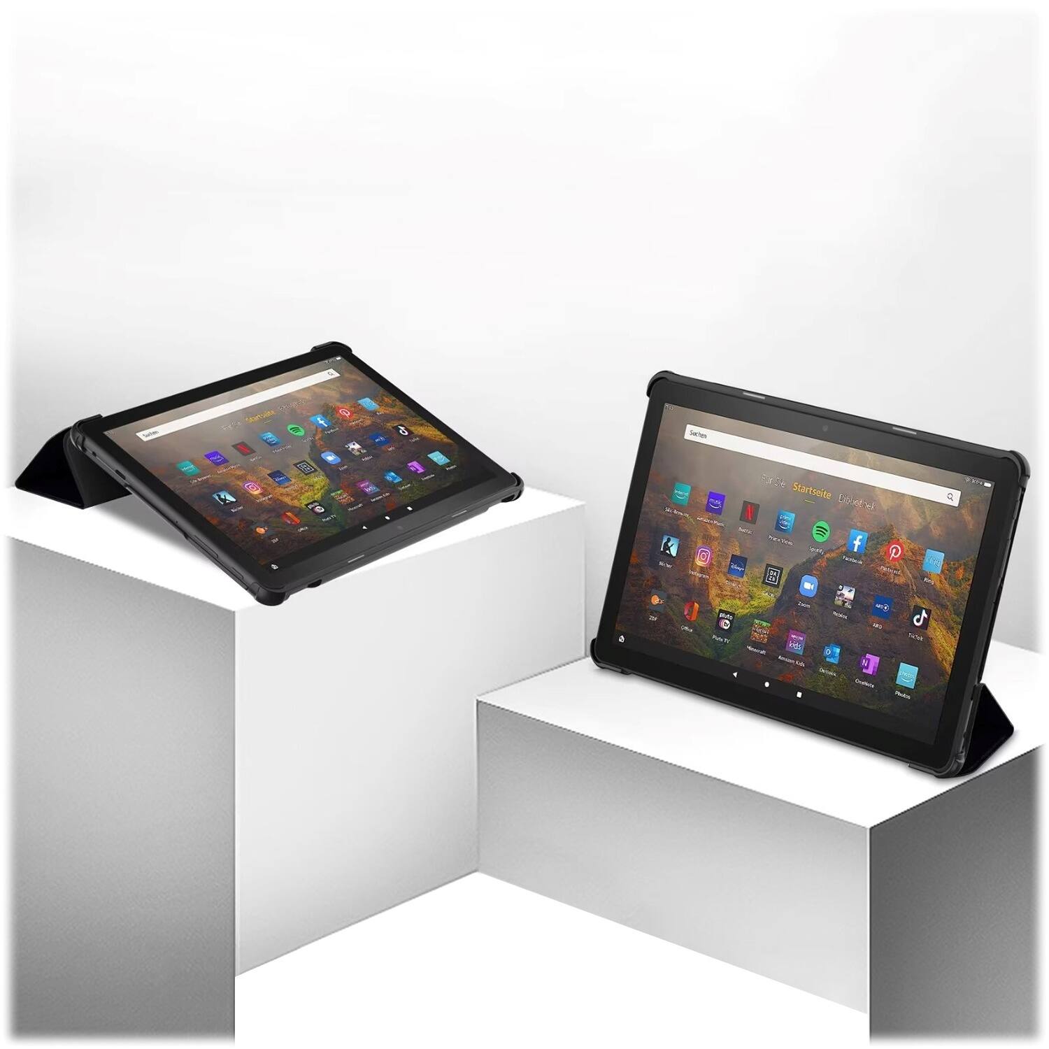 Alt View 17. SaharaCase - Tri-Fold Folio Case for Amazon Fire HD 10 (2023) - Black.