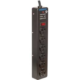 Furman - Pro Plug 6-Outlet Power Strip with Surge Protection - Black