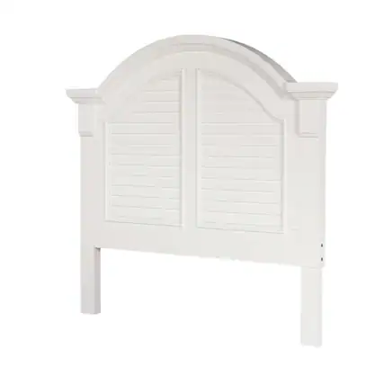 Front. Starlight Canyon Home - Oyster White Headboard with Solid and Manufactured Wood Frame for Bedroom - White.