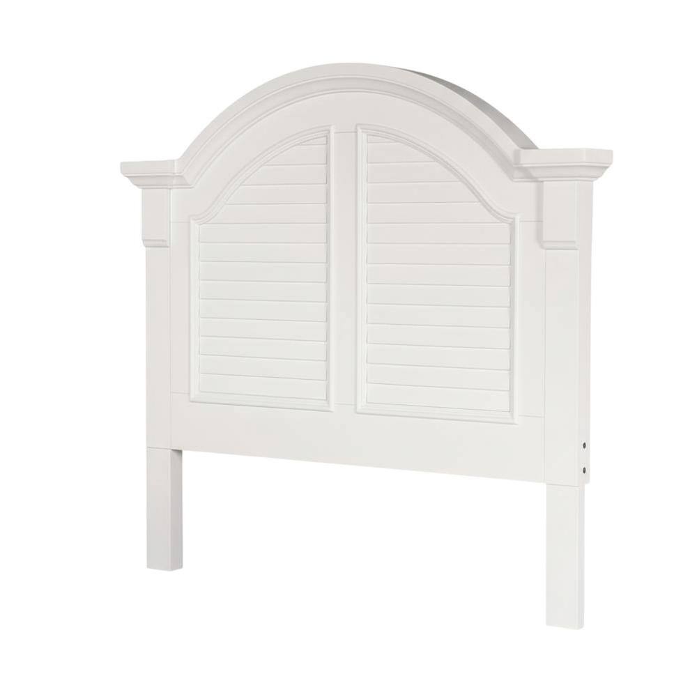 Front. Starlight Canyon Home - Oyster White Headboard with Solid and Manufactured Wood Frame for Bedroom - White.