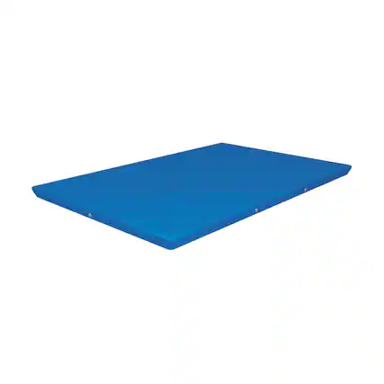 Front. Bestway - Bestway Rectangular 118" x 79" Above Ground Outdoor Swimming Pool Cover, Blue.
