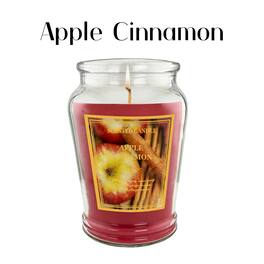 TOCCATA - Apple Cinnamon 12oz Scented Candle Large Jar Home fragrance up to 70 Hour Burn Time, Giftable, Valentine's Day - Coral