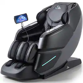 MassaMax - MT339 4D Massage Chair,with OTA Cloud Tech,Body Scan,Auto Extended Footrest ,Heat - Deep Black
