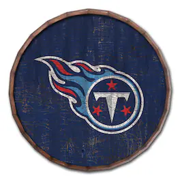Fan Creations - Tennessee Titans 24" Cracked Color Barrel Top Sign - Multicolor