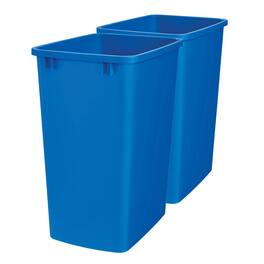 Rev-A-Shelf - Polymer Replacement 35 qt. Trash Bin, 2 Pack, RV-35-22-2 - Blue
