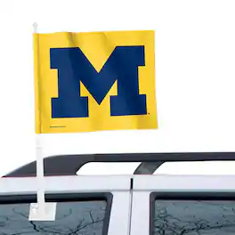 WinCraft - Michigan Wolverines 12" x 15" Double-Sided Car Flag - Multicolor