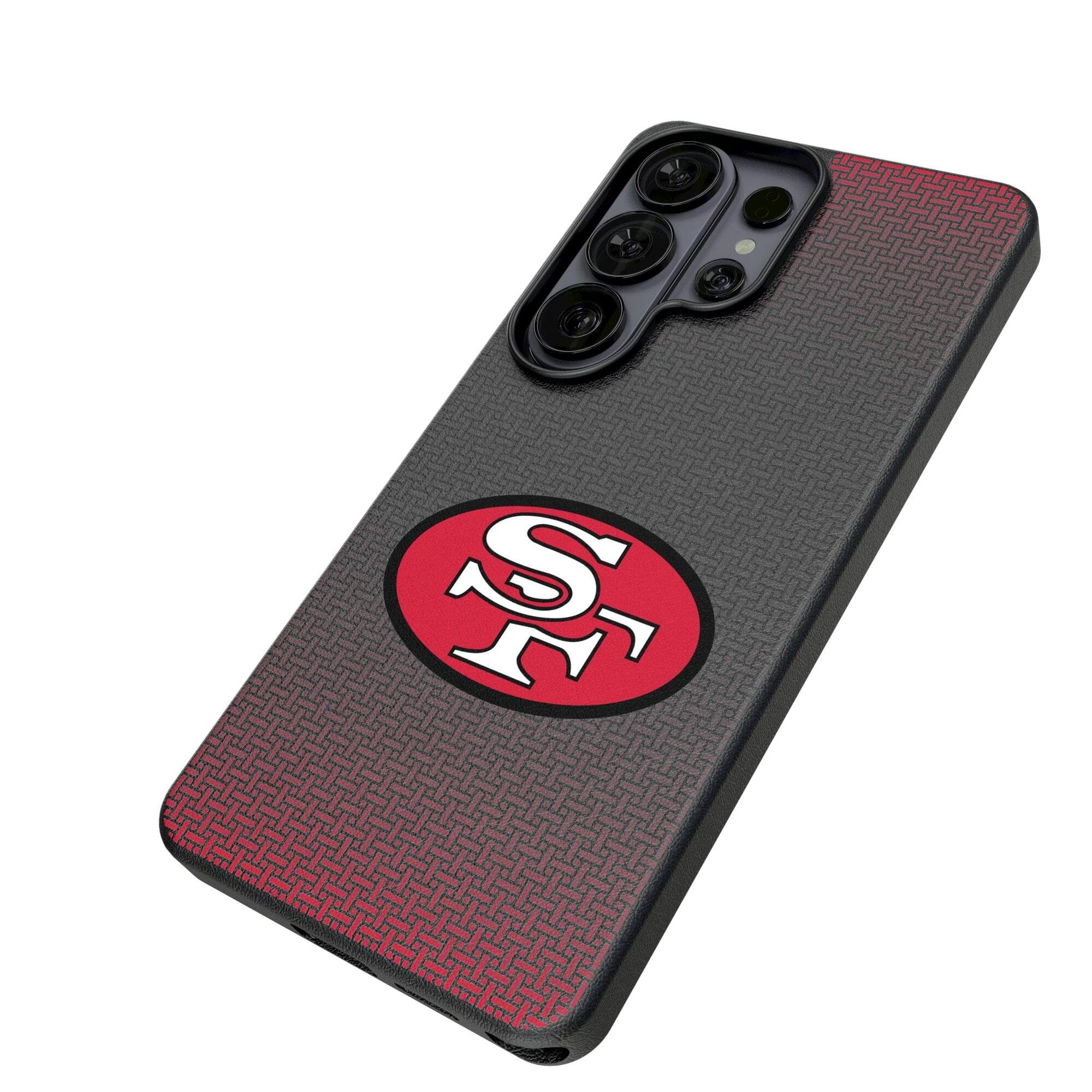 Alt View 1. Keyscaper - San Francisco 49ers Historic Collection 1989-1995 Galaxy Magnetic Bump Case - S25 - Black.