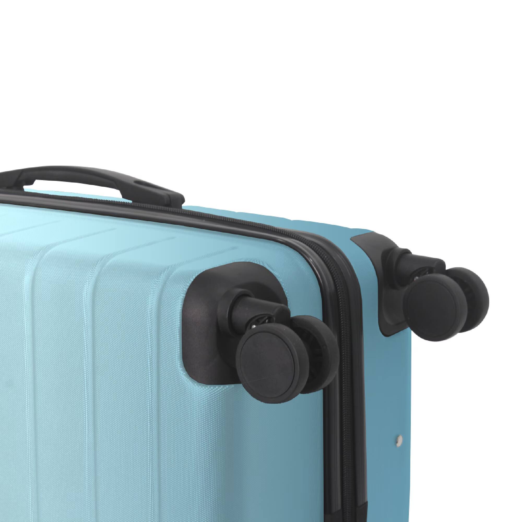 Alt View 9. Bestier - 3-Piece ABS Hardshell Luggage Set (20”/24”/28”) with TSA Lock, Spinner Wheels & Lightweight Design - Sky Blue.