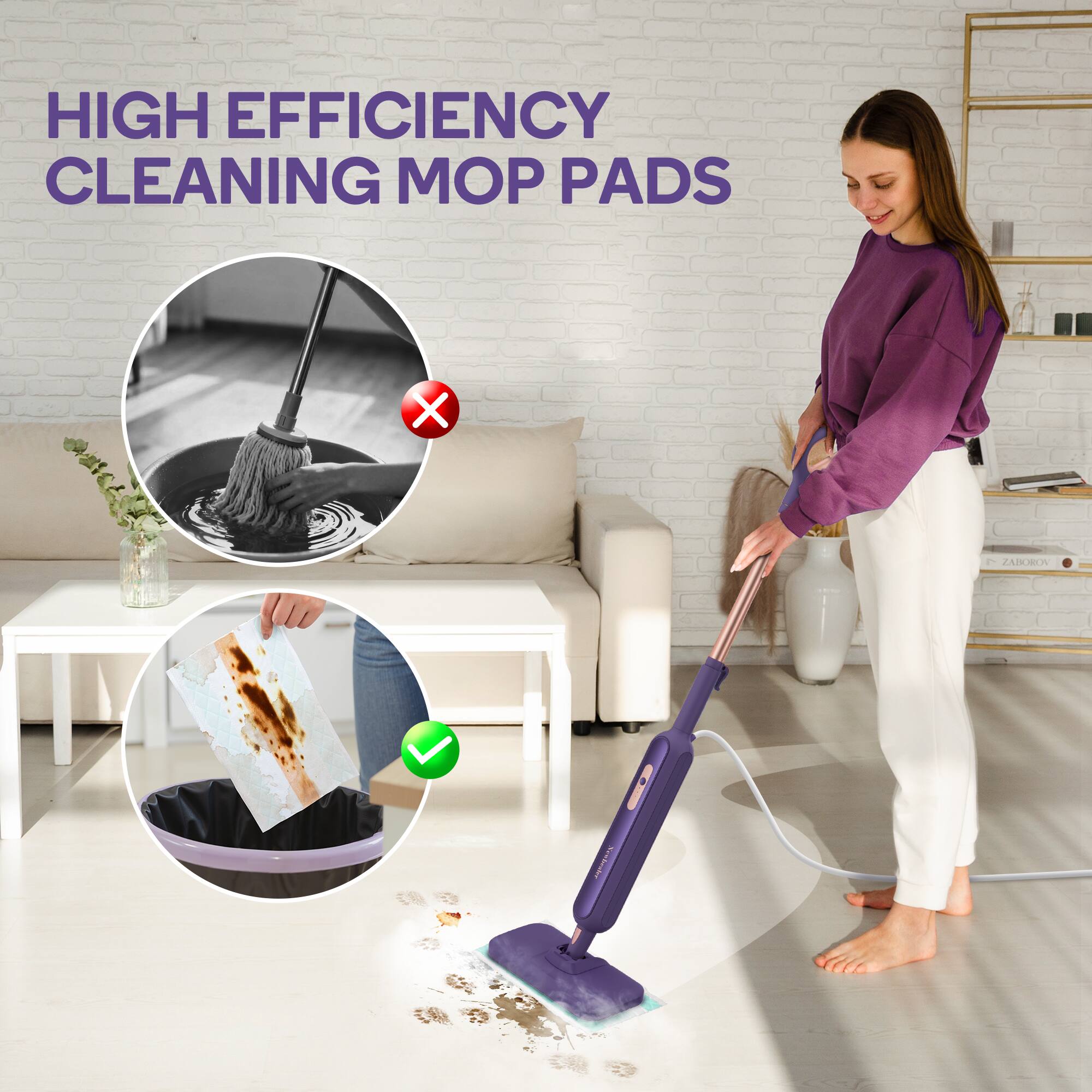 HIGH EFFICIENCY CLEANING MOP PADS

HIGH EFFICIENCY CLEANING PADS