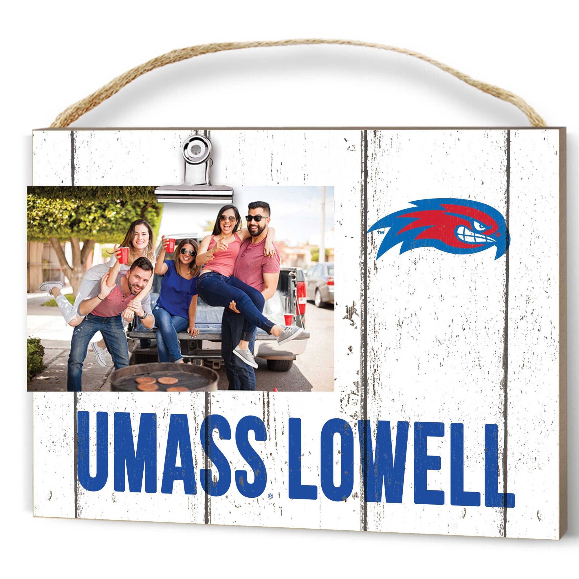 Jardine - UMass Lowell River Hawks 8" x 10" Weathered Clip It Frame - White
