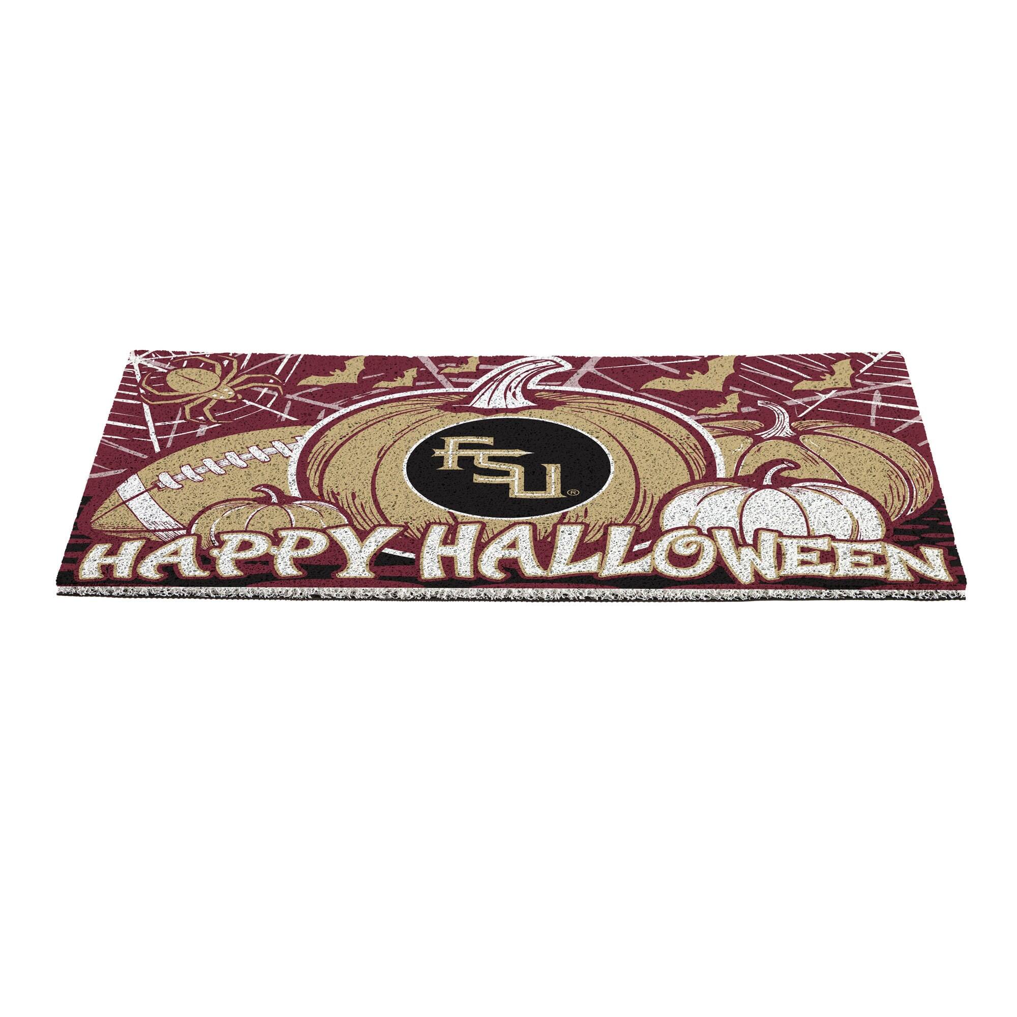 Alt View 2. Evergreen Enterprises - Florida State Seminoles 28" x 16" Happy Halloween Turf Door Mat - Multicolor.