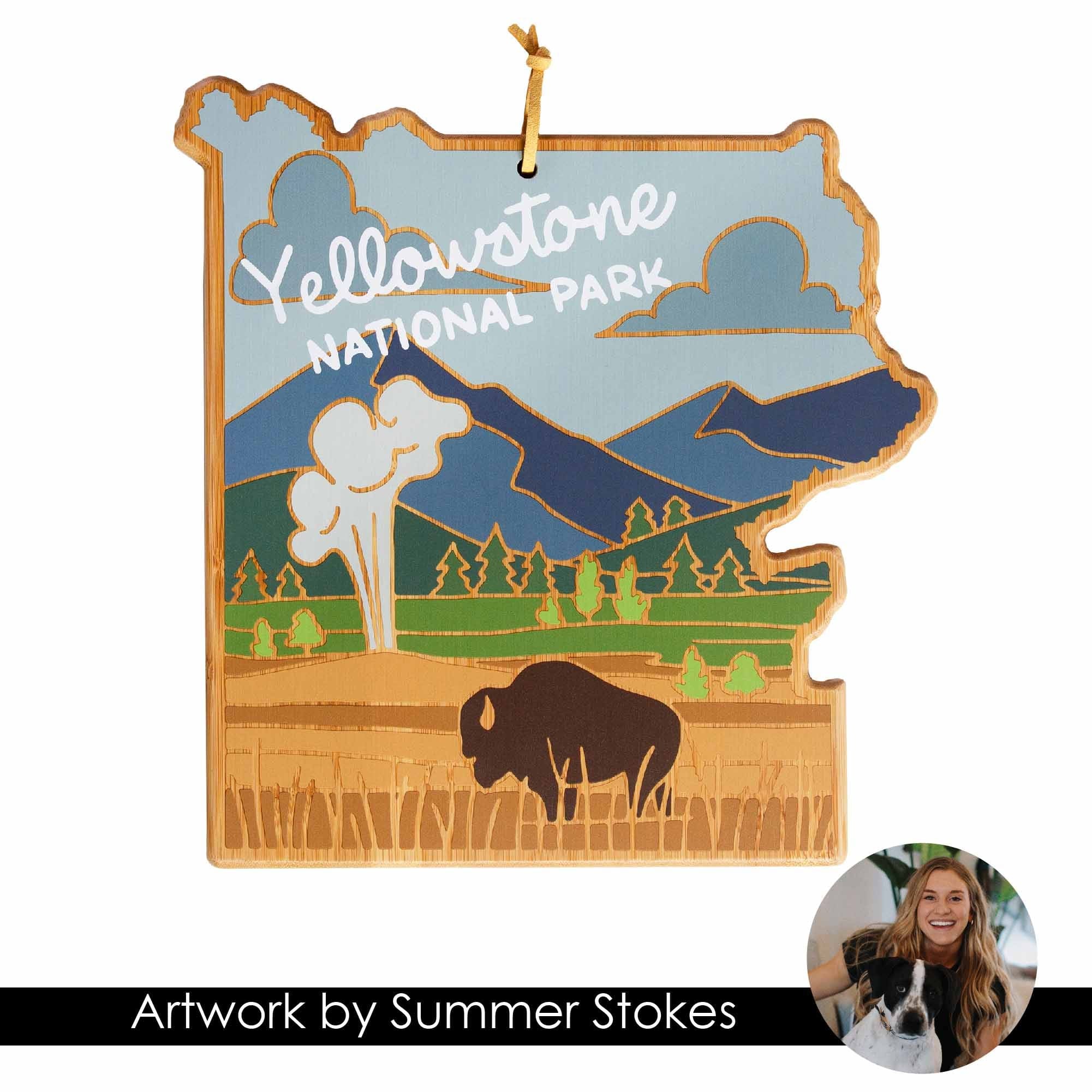 Yellowstone National Park  
Artwork by Summer Stokes