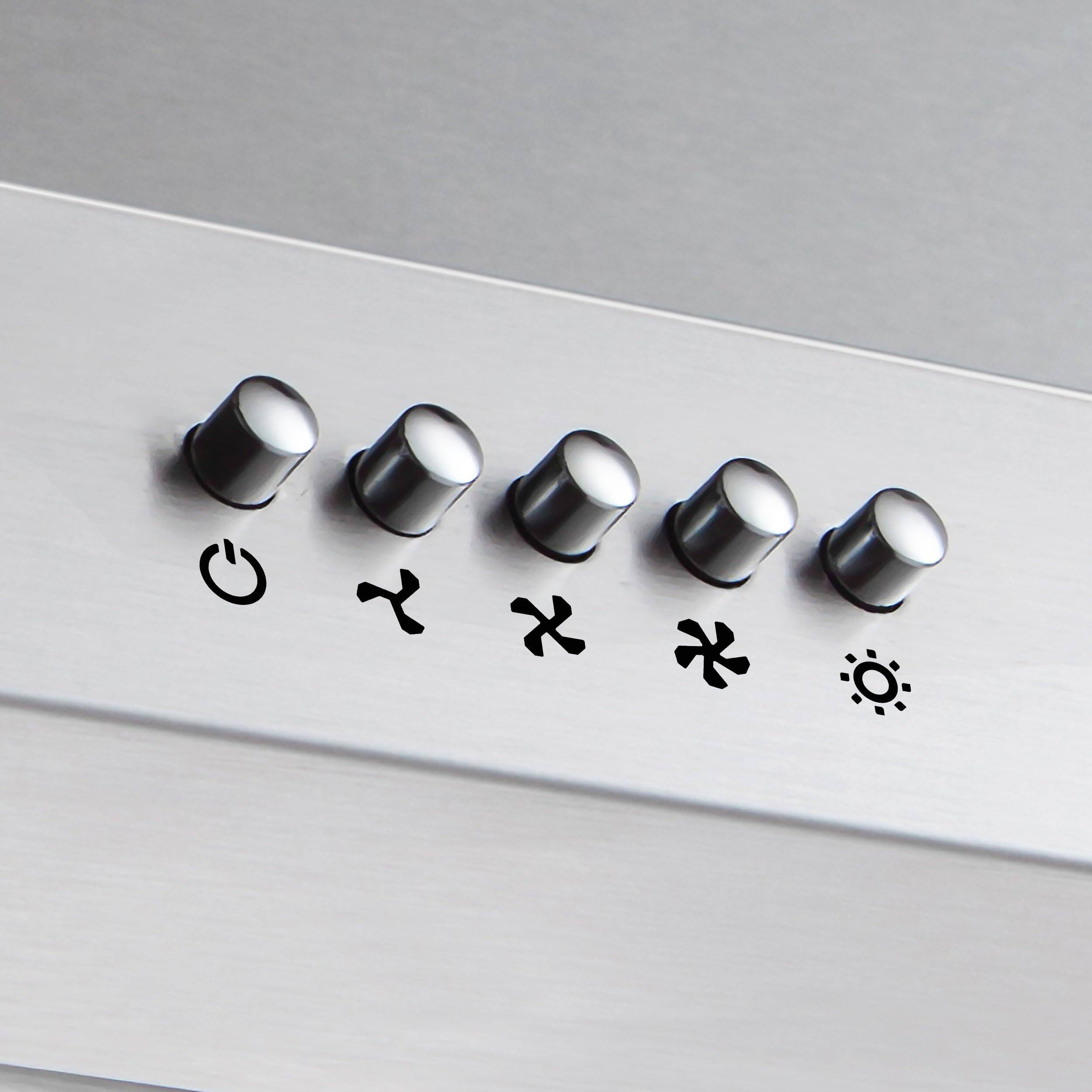 Alt View 1. Jeremy Cass - 30 in. Wall-Mounted 450 CFM Convertible Range Hood - Silver.