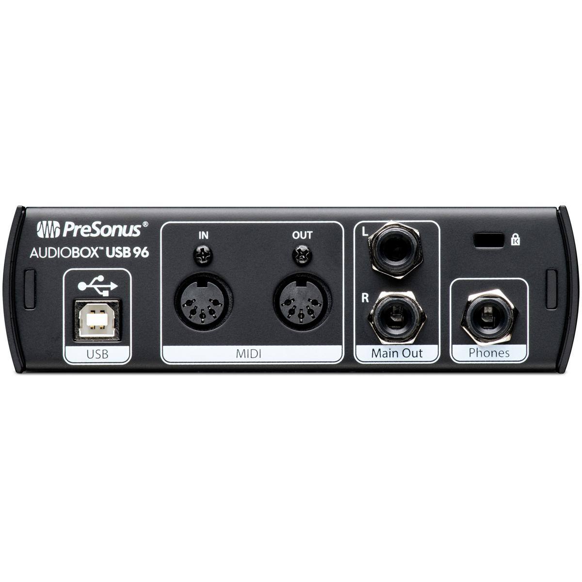 PreSonus AUDIOBOX USB 96 IN OUT L R USB MIDI Main Out Phones