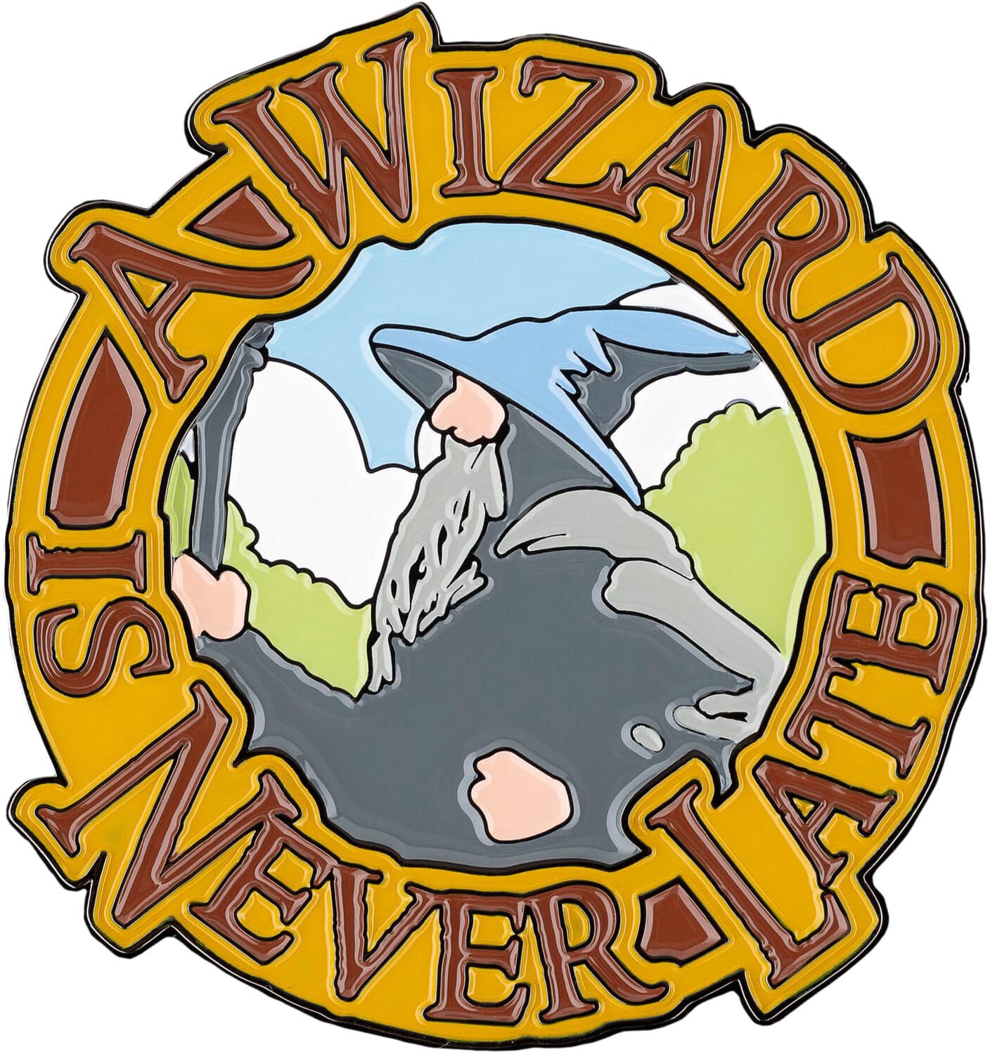 Weta Workshop - The Lord of the Rings Trilogy - A Wizard Is Never Late Enamel Magnet - COLLECTIBLES - Multicolor price history on PriceWatchPro