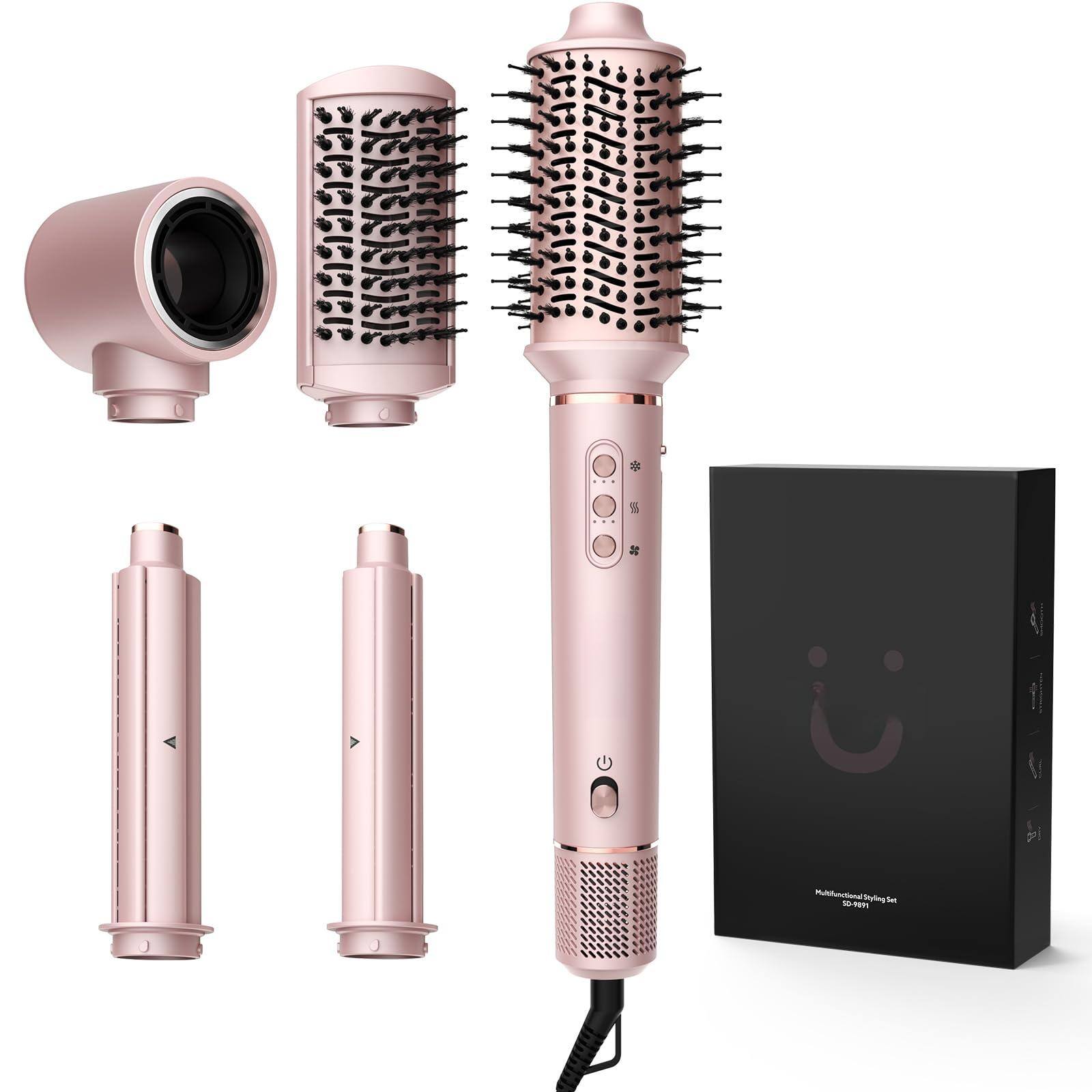 Reds Spade - Dryer Brush Set Rpm High speed Negative Ionic Fast Drying Multi Hair Styler Curlers Hot Air For Curling - Default