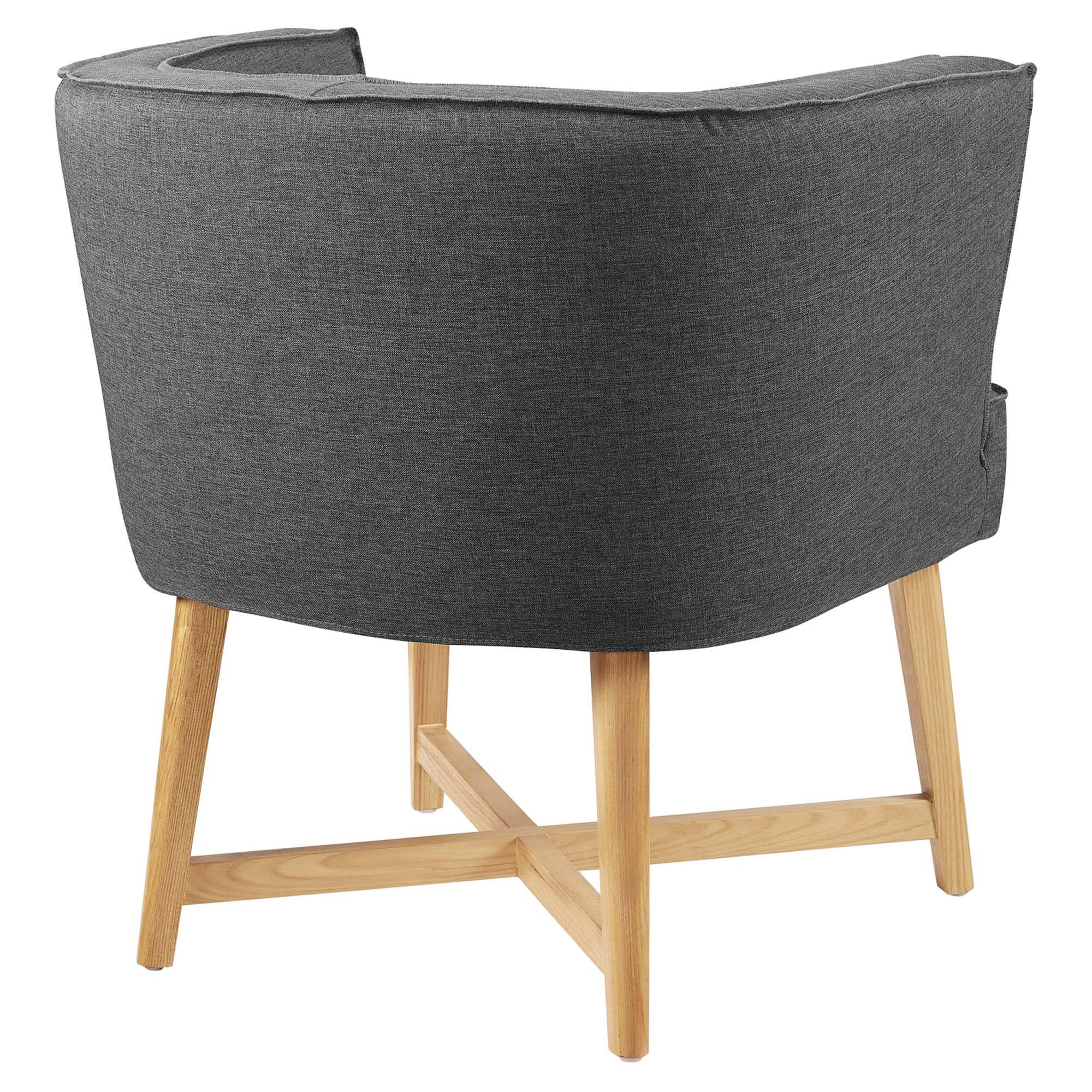 Alt View 2. Modway - Anders Upholstered Fabric Accent Chair by Modway - Gray.