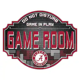Fan Creations - Alabama Crimson Tide 12'' Game Room Tavern Sign - Multicolor