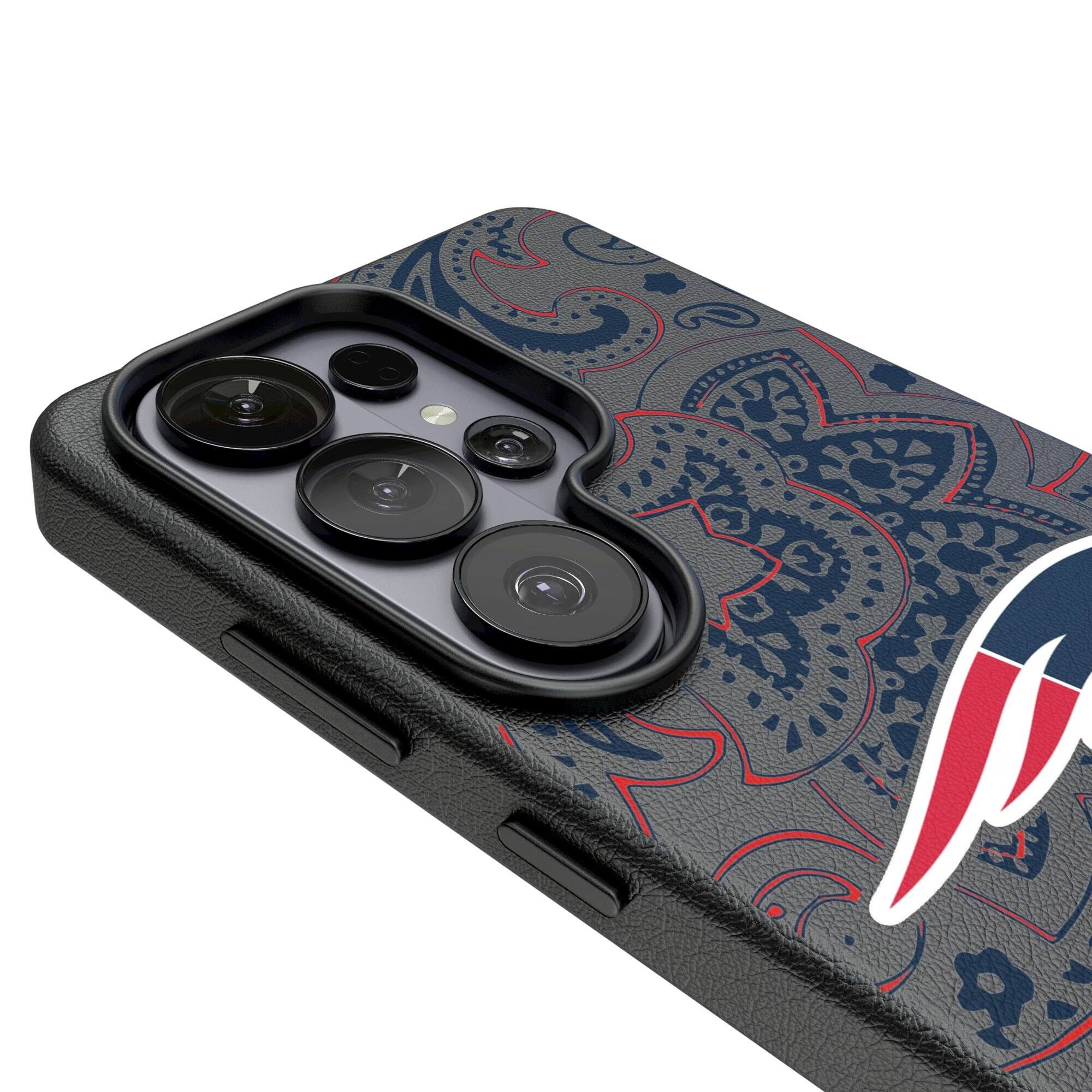 Alt View 2. Keyscaper - Paisley Galaxy Magnetic Bump Case - S24 - Black.
