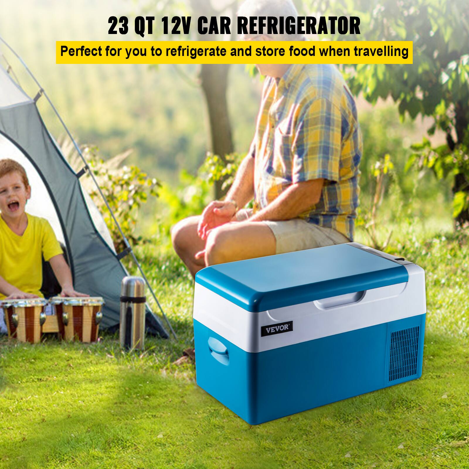 23 QT 12V CAR REFRIGERATOR

Perfect for you to refrigerate and store food when travelling

VEVOR
