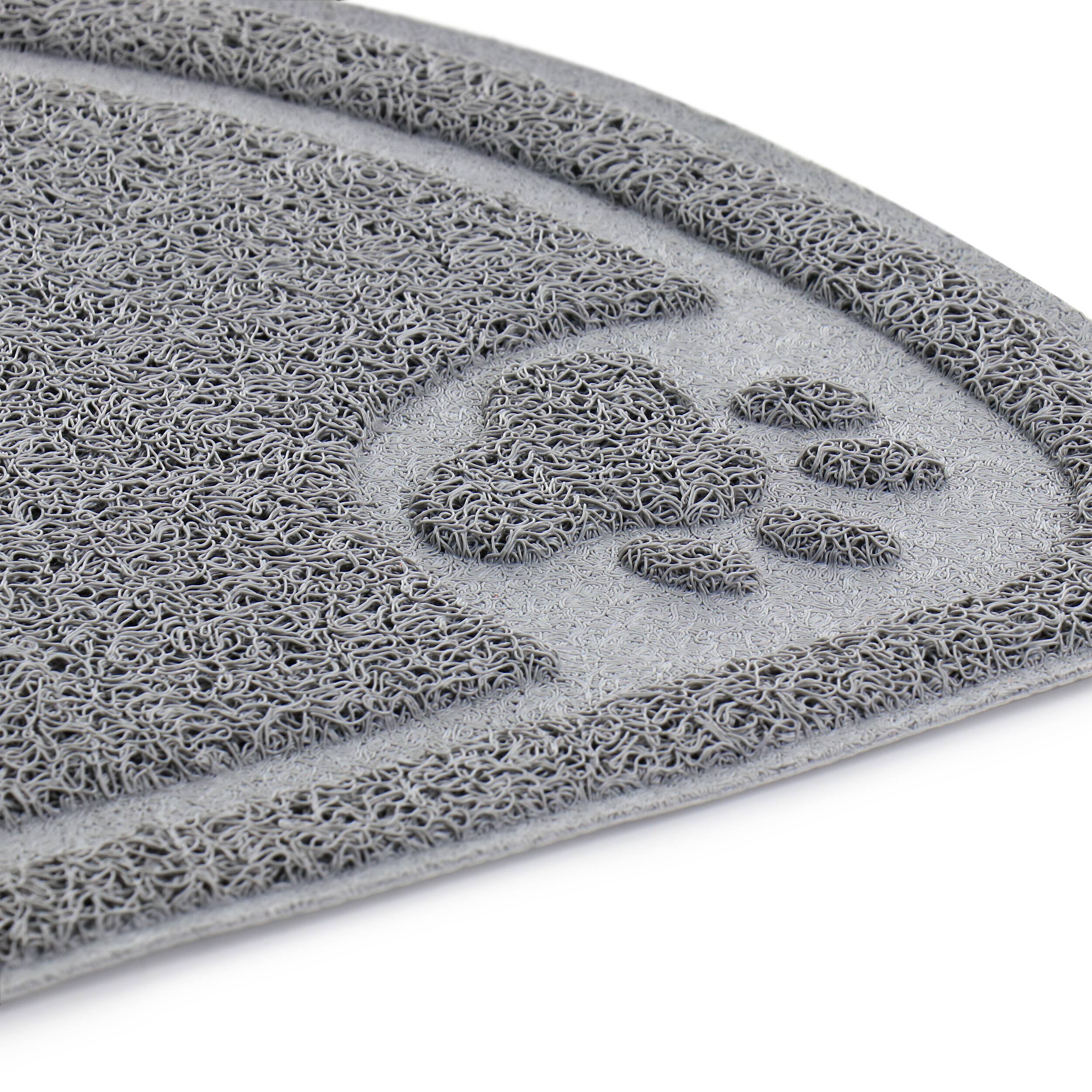 Alt View 2. Gibson - Gibson Home Pet Elements 14.2 x 23.6 Inch Paw Print Placemat in Grey - Gray.